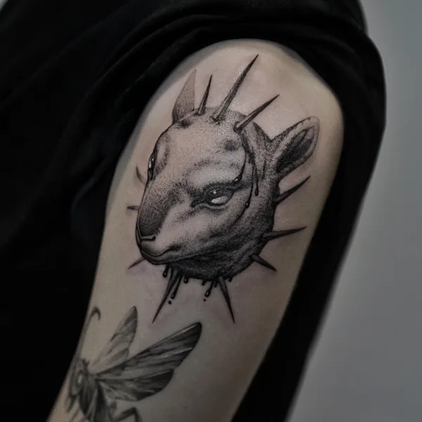 whipshading tattoo by Митя Собаков in Тамбов