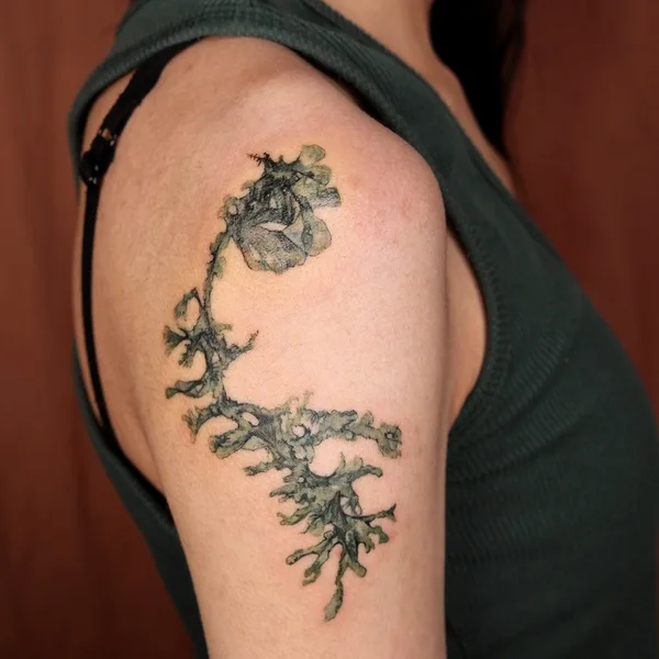 Botanical tattoo by Isle in Seoul