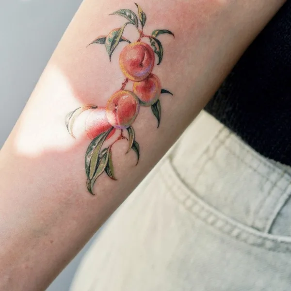 Botanical tattoo by Isle in Seoul