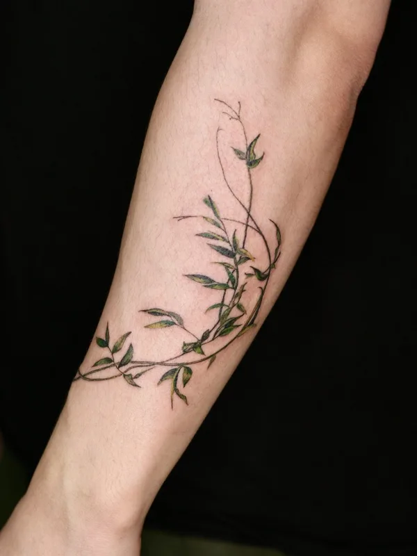 color botanic Tatuaggio su forearm #78048 | Tatuatore Isle
