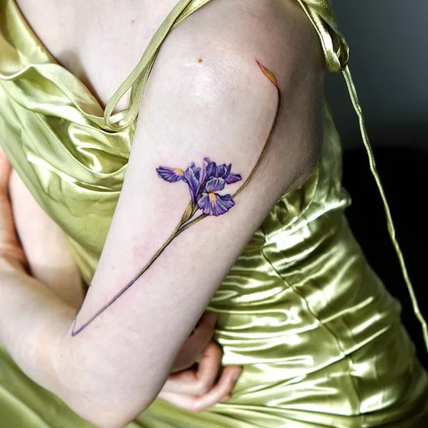Botanical tattoo by Isle in Seoul