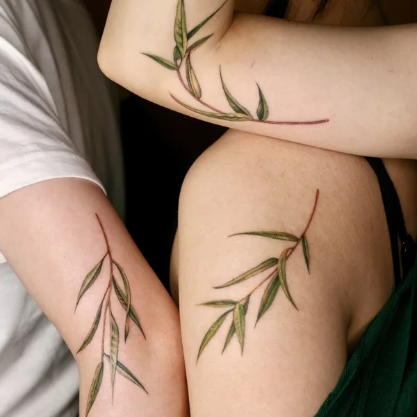 Botanical tattoo by Isle in Seoul