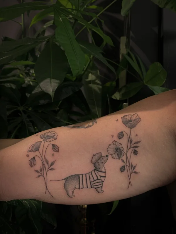 black and grey fineline татуировка на forearm #78159 | Тату мастер Emma More