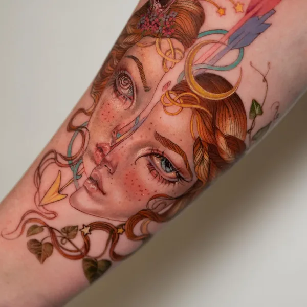 Author's Style tattoo by Maiza in London