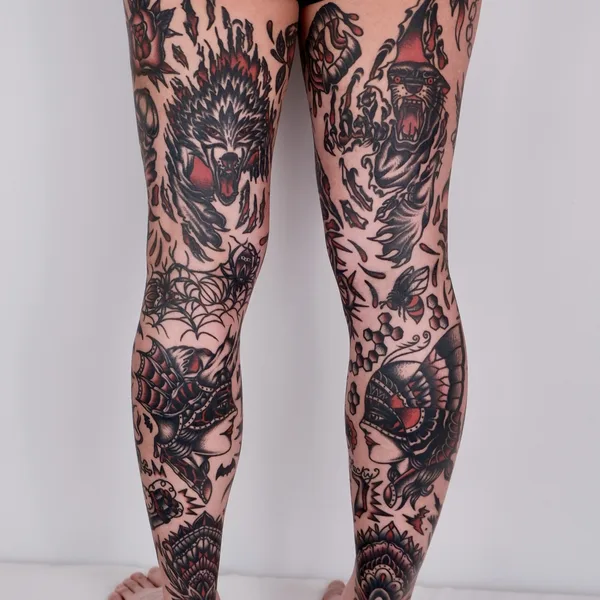 Old School tattoo by Ducky in Seoul