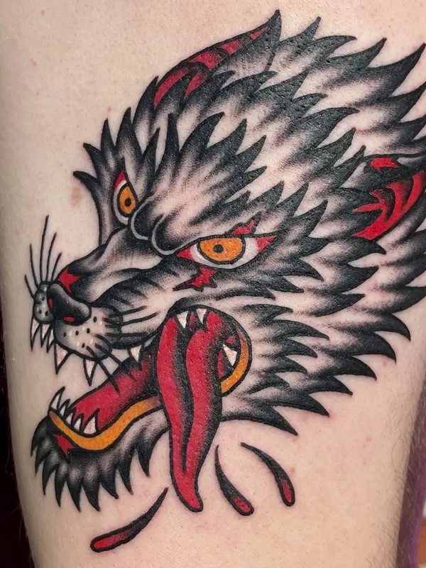 color traditional tattoo auf forearm #78261 | Tätowierer Ducky