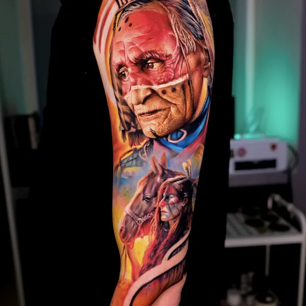 Realism tattoo by Мурат Цергой in Краснодар