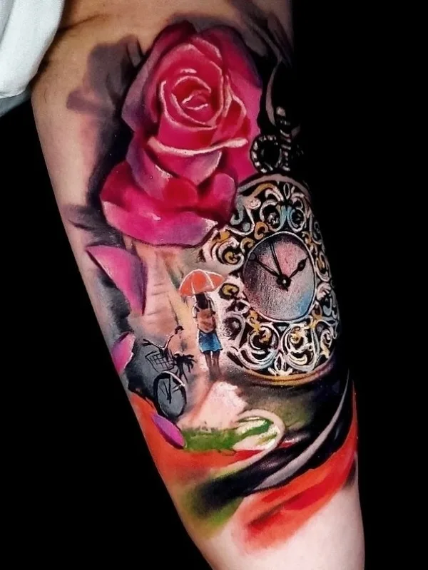 color illustrative татуировка на forearm #78317 | Тату мастер XAVIER ALVAREZ 