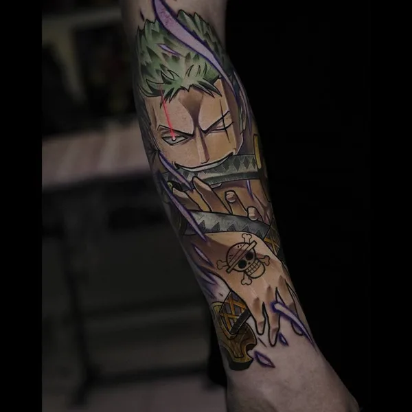 Anime tattoo by Геннадий Алмазов in Moscow