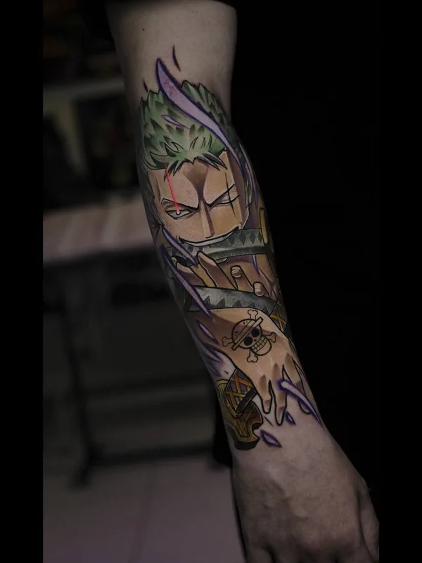 color anime tatuaje en forearm #78331 | Tatuador Геннадий Алмазов