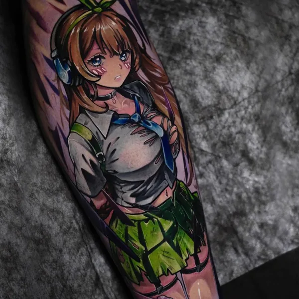 Anime tattoo by Геннадий Алмазов in Moscow