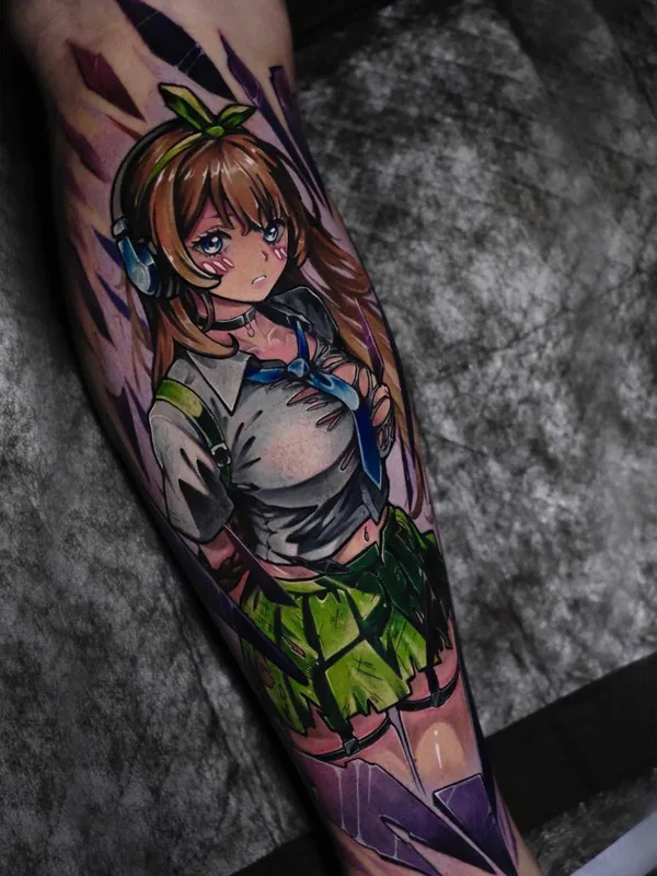 color anime tatuaje en forearm #78337 | Tatuador Геннадий Алмазов