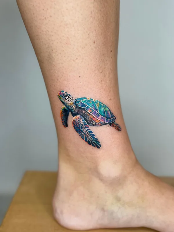 color realism 타투 부위 ankle #78427 | 타투이스트 Lau Mestre