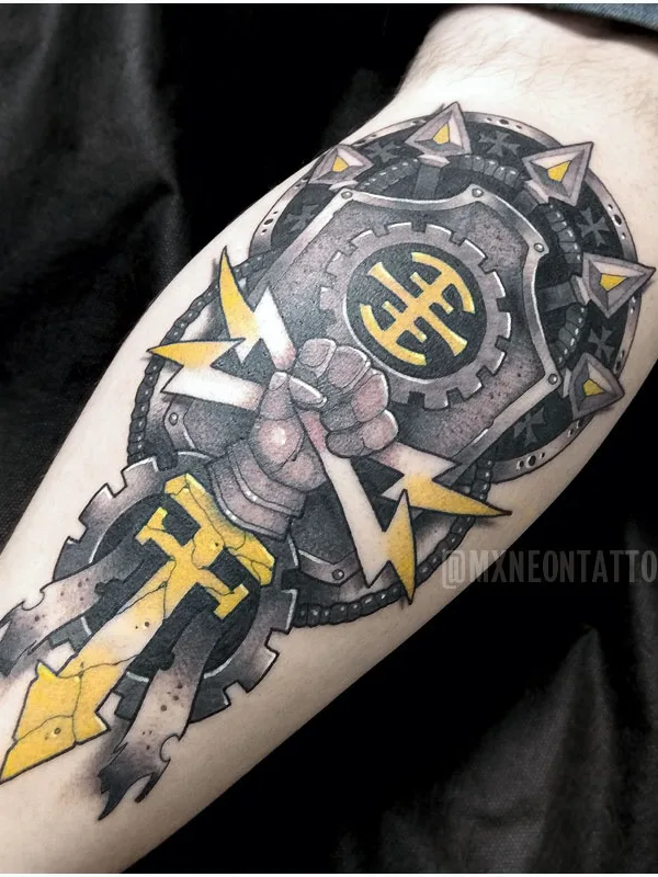 color neo-traditional татуировка на forearm #78537 | Тату мастер Максим Неонов