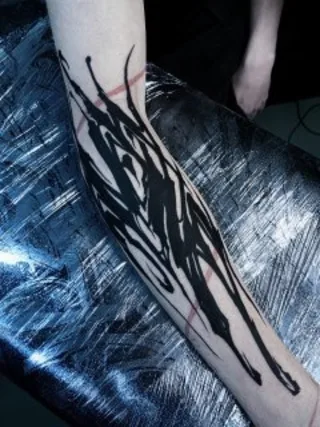 Calligraphy tattoo by KOLYASAFER (Коля Сафер) in Saint Petersburg