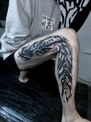 Calligraphy tattoo by KOLYASAFER (Коля Сафер) in Saint Petersburg