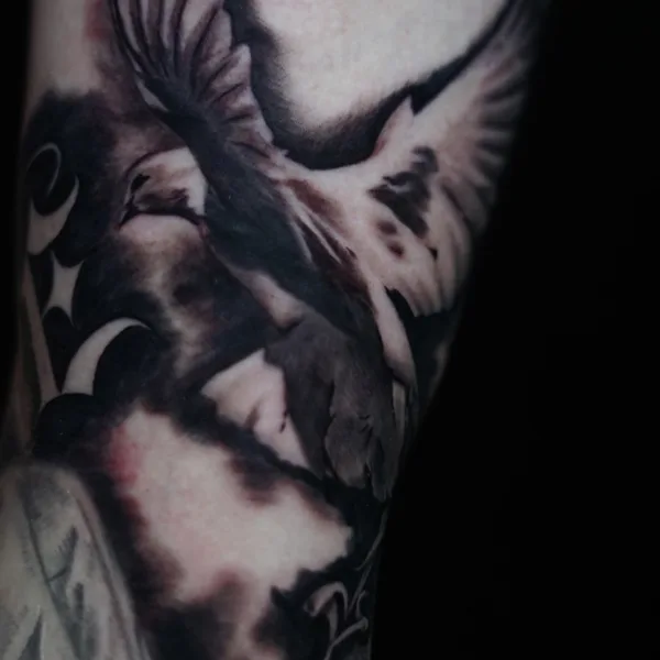 Чёрно-серая tattoo by Nicholas Fernandez in Las Vegas