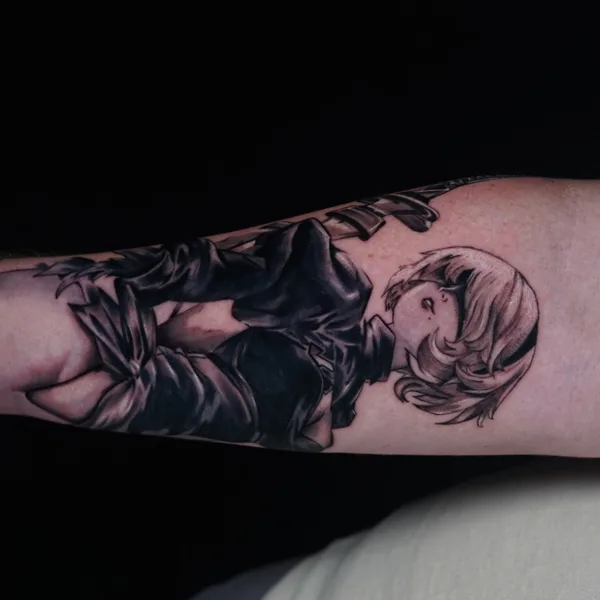 Чёрно-серая tattoo by Nicholas Fernandez in Las Vegas