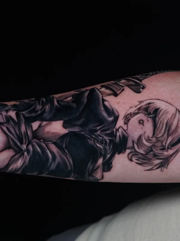black and grey black and grey татуировка на forearm #78915 | Тату мастер Nicholas Fernandez