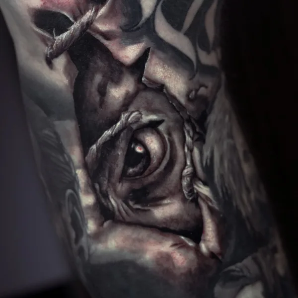 Чёрно-серая tattoo by Nicholas Fernandez in Las Vegas