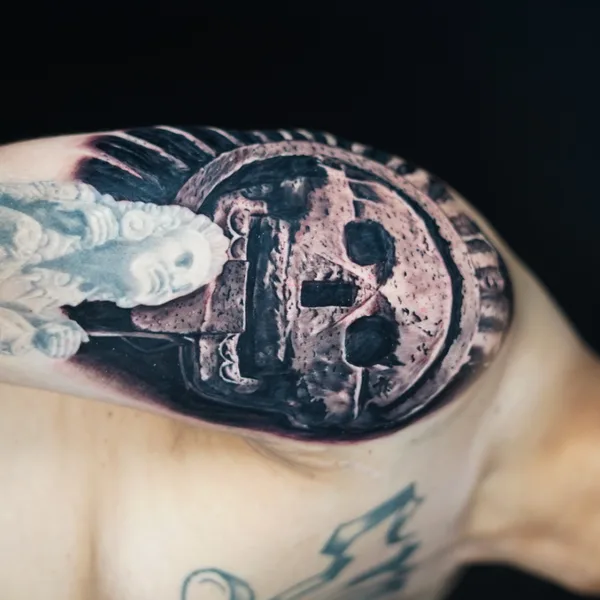 Чёрно-серая tattoo by Nicholas Fernandez in Las Vegas