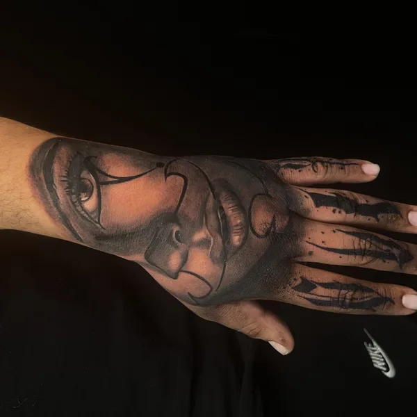 Чёрно-серая tattoo by Nicholas Fernandez in Las Vegas