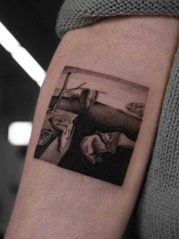 black and grey surrealism Tatuaggio su forearm #78961 | Tatuatore Никита Нико