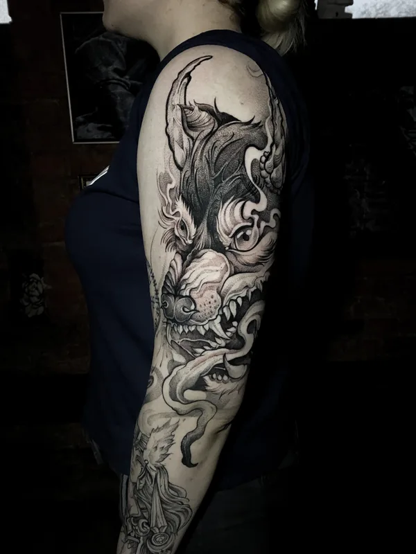 Lettering tattoo by Павел Легендарный in Сочи