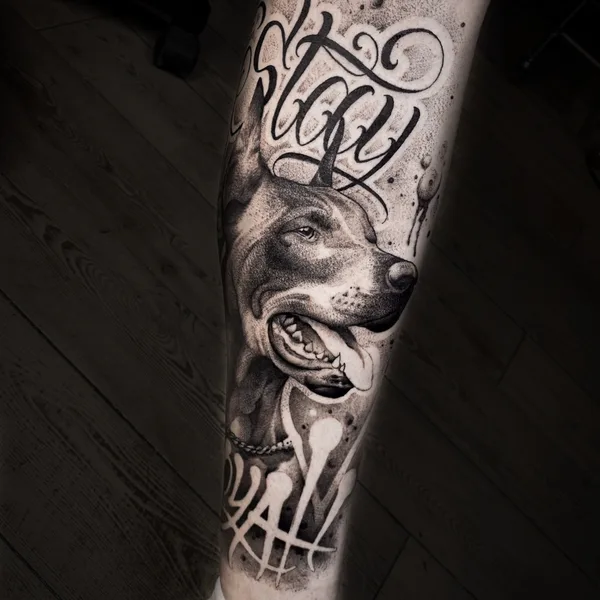 Lettering tattoo by Павел Легендарный in Сочи
