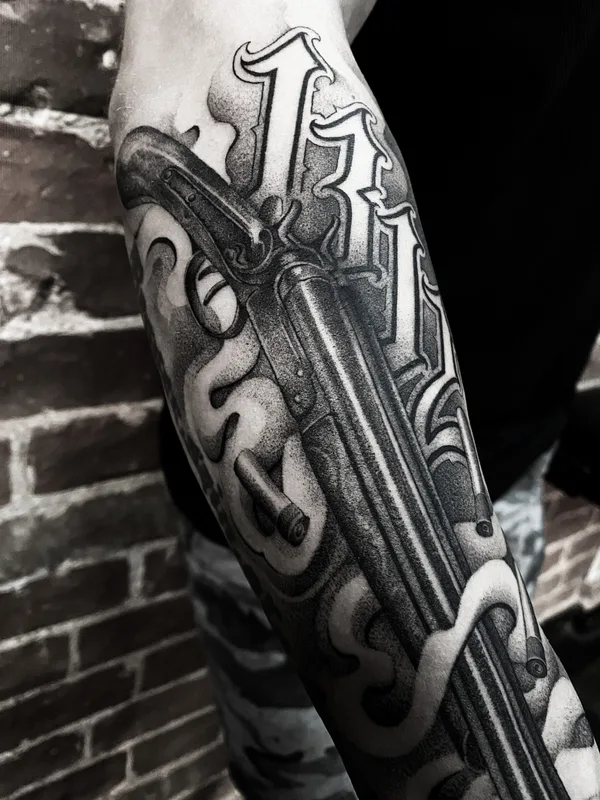 Lettering tattoo by Павел Легендарный in Сочи
