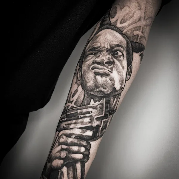 Lettering tattoo by Павел Легендарный in Сочи