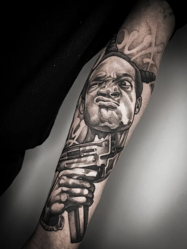 Lettering tattoo by Павел Легендарный in Сочи