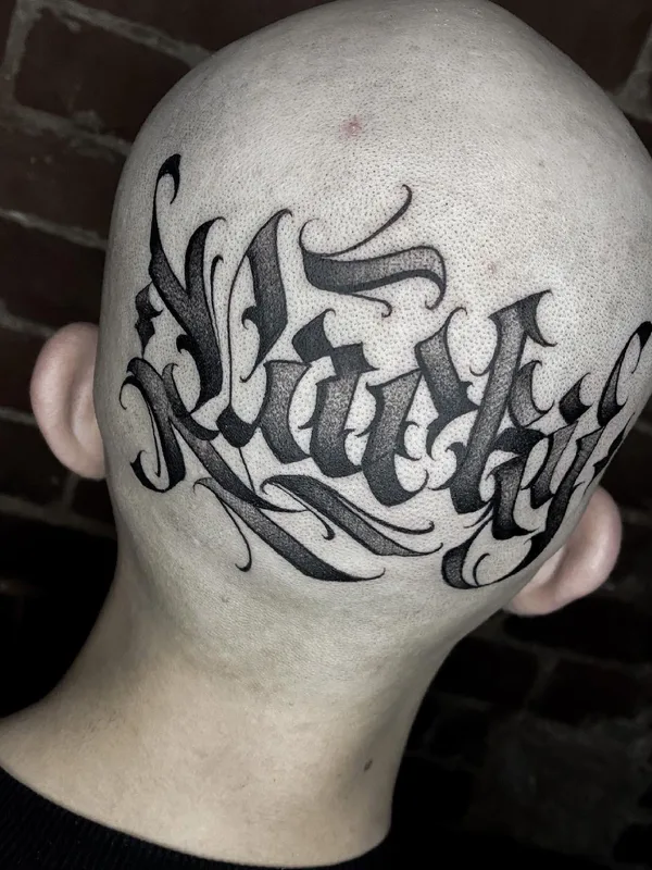 Lettering tattoo by Павел Легендарный in Сочи