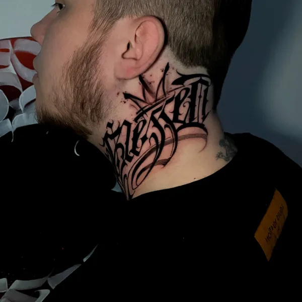 Lettering tattoo by Павел Легендарный in Сочи