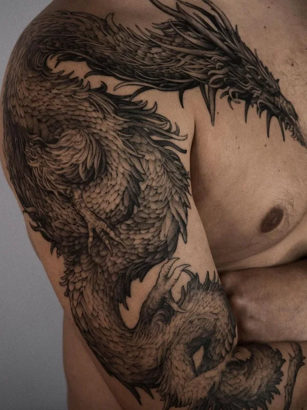 whipshading tattoo by Parvick Faramarz in Москва
