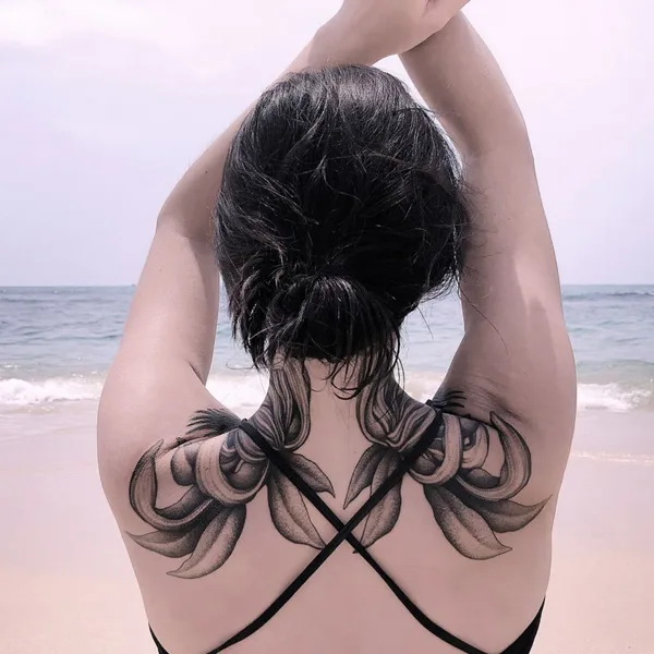 whipshading tattoo by Parvick Faramarz in Moscow