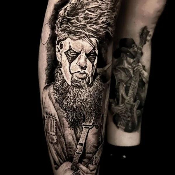 Abstract tattoo by Alex Drozd in Bad Kreuznach