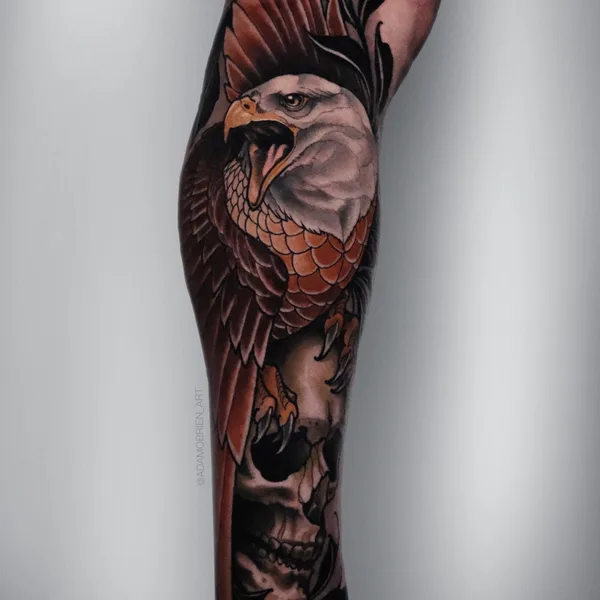 Neo Traditional tattoo by Adam OBrien in Austin