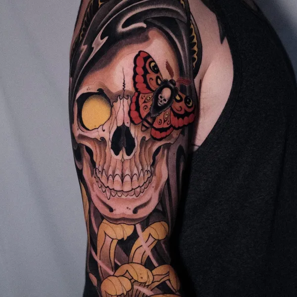 Neo Traditional tattoo by Adam OBrien in Austin