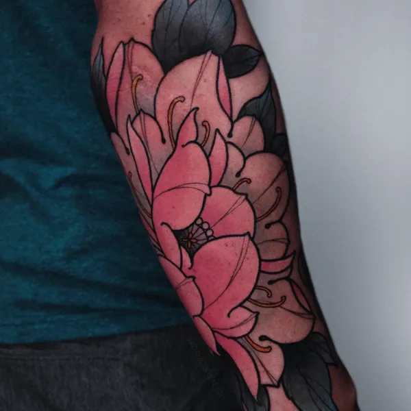 Neo Traditional tattoo by Adam OBrien in Austin