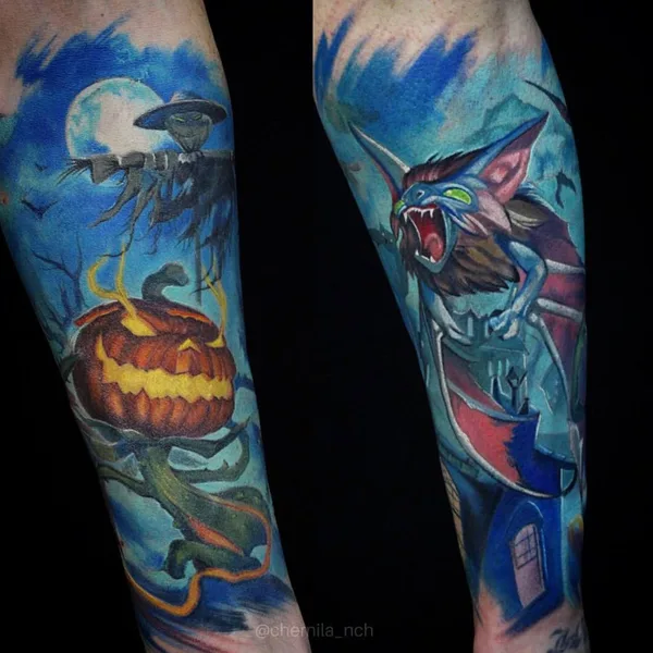 Illustrative tattoo by Алёна Карчина in Казань