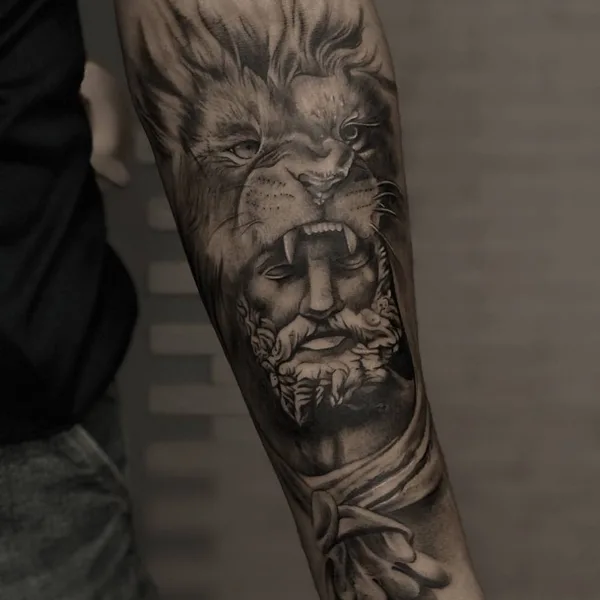 Illustrative tattoo by Алёна Карчина in Казань