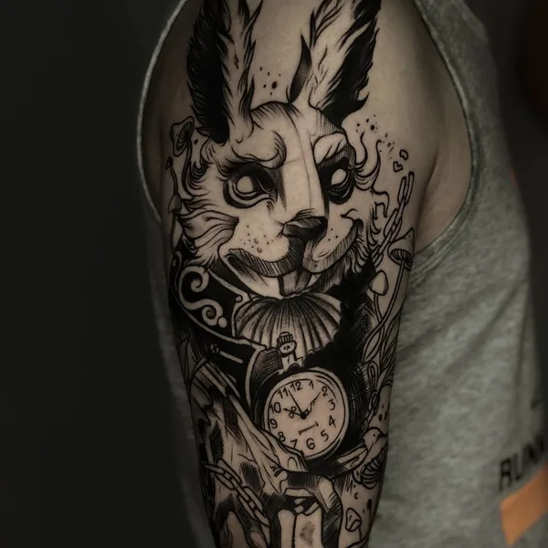 Illustrative tattoo by Алёна Карчина in Казань