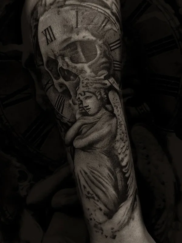 black and grey realism 타투 부위 forearm #79425 | 타투이스트 Алёна Карчина
