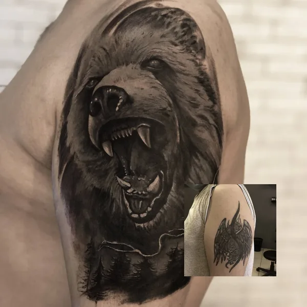 Illustrative tattoo by Алёна Карчина in Казань
