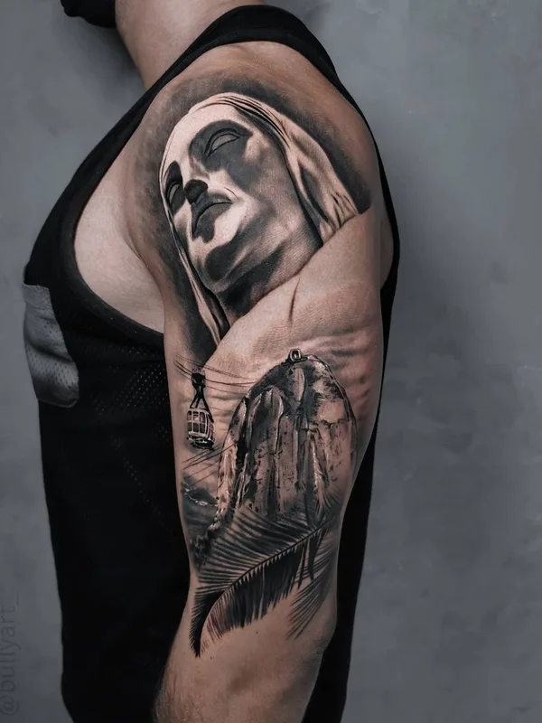 male black and grey realism Tatuagem em upper arm #79457 | Tatuador Bruno Reis