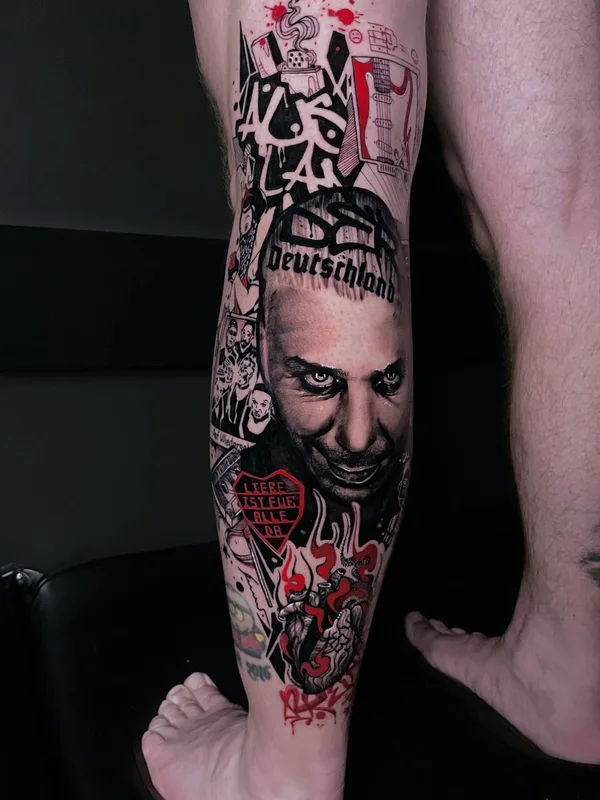 male color realism татуировка на full leg #79558 | Тату мастер Julia Rock