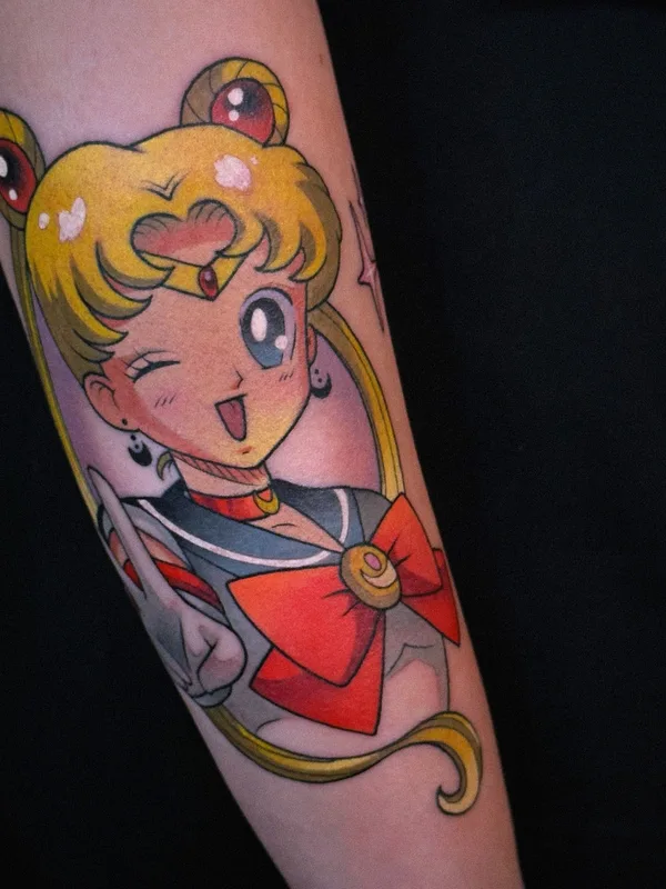 color anime татуировка на forearm #79570 | Тату мастер Игорь Скобелев