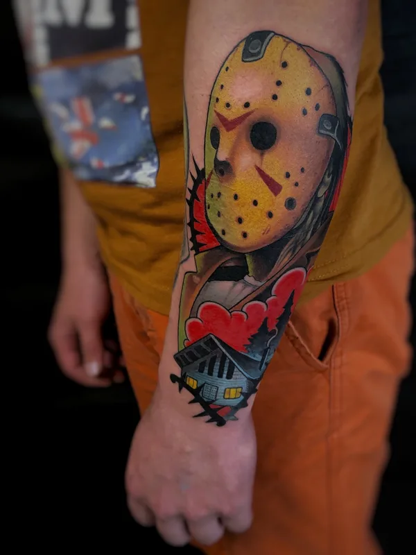 color new school татуировка на forearm #79576 | Тату мастер Игорь Скобелев