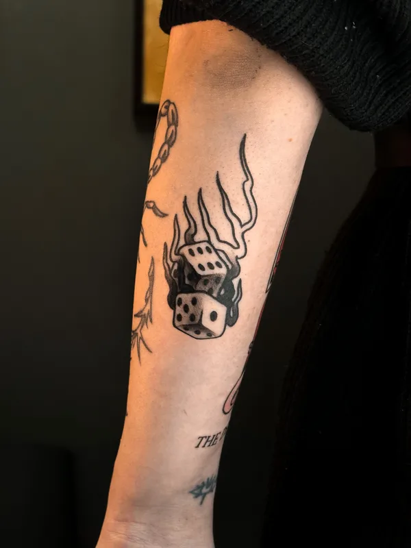 black and grey traditional татуировка на forearm #79592 | Тату мастер Иван Луговкин 